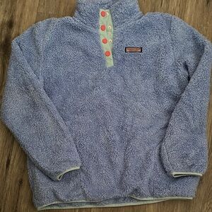 Vineyard Vines Blue Fleece with Pink Label